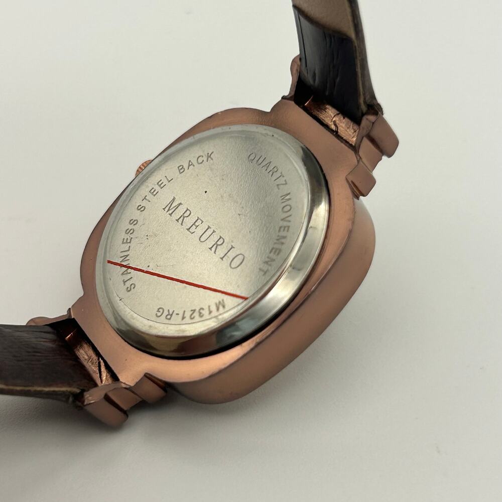 Mreurio Metallic Brown Women’s Minimalist Watch New Battery - Picture 6 of 8